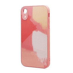 Glass TPU Design Case for iPhone XR (pink)