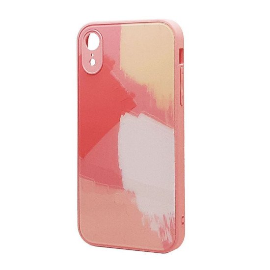 Glass TPU Design Case for iPhone XR (pink) Glass TPU Design Case for iPhone XR (pink)