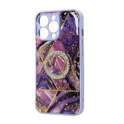 Design TPU Case W/ Diamond Ring For iPhone 14 Plus (A)