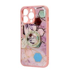 Design TPU Case W/ Diamond Ring For iPhone 14 Plus (D)