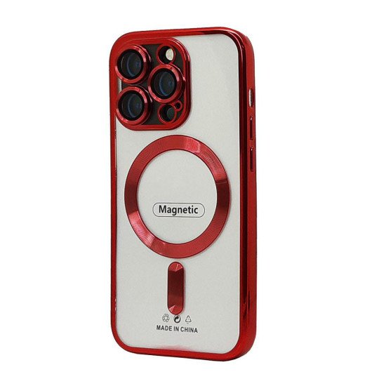 Electroplated Magsafe TPU Case for iPhone 14 Plus (red) Electroplated Magsafe TPU Case for iPhone 14 Plus (red)