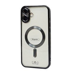 Electroplated Magsafe TPU Case for iPhone 16E (black)