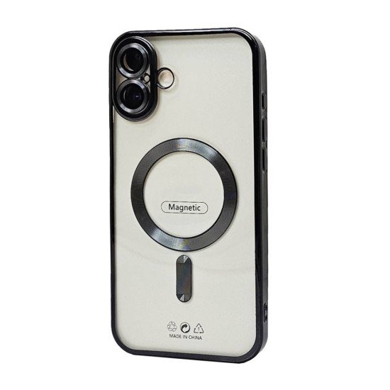 Electroplated Magsafe TPU Case for iPhone 16E (black) Electroplated Magsafe TPU Case for iPhone 16E (black)
