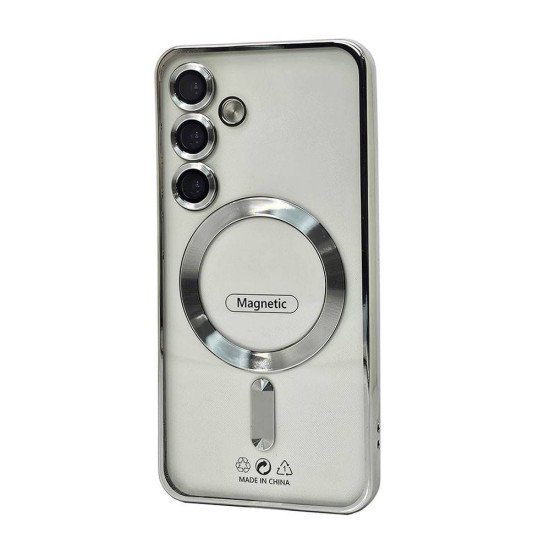 Electroplated Magsafe TPU Case for Samsung Galaxy A15 5G (silver) Electroplated Magsafe TPU Case for Samsung Galaxy A15 5G (silver)