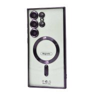 Electroplated Magsafe TPU Case for Samsung Galaxy S25 Ultra (purple)