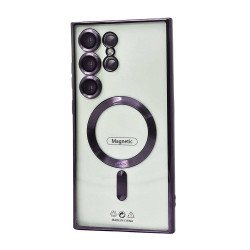 Electroplated Magsafe TPU Case for Samsung Galaxy S25 Ultra (purple)