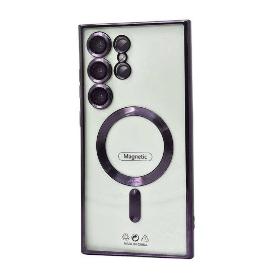 Electroplated Magsafe TPU Case for Samsung Galaxy S25 Ultra (purple) Electroplated Magsafe TPU Case for Samsung Galaxy S25 Ultra (purple)