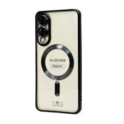 Electroplated Magsafe TPU Case for Samsung Galaxy S25 Edge (black)
