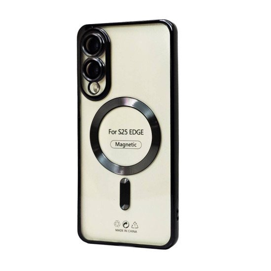 Electroplated Magsafe TPU Case for Samsung Galaxy S25 Edge (black) Electroplated Magsafe TPU Case for Samsung Galaxy S25 Edge (black)