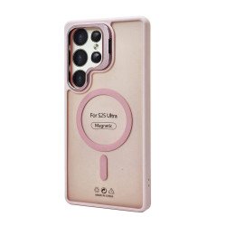 KickStand Magsafe TPU Case for Samsung Galaxy S25 Ultra (pink)