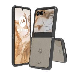 Tuff Clear TPU Case for Moto Razr 2024 (black)