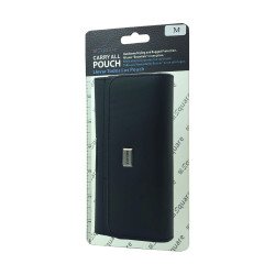 Horizontal Leather Pouch W/ Card Slot (Medium)