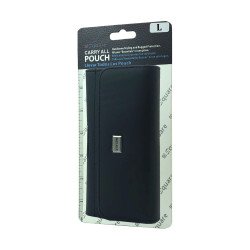 Horizontal Leather Pouch W/ Card Slot (Large)