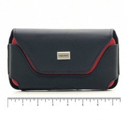 Horizontal Dual Color Nylon Leather Pouch (XXXL)
