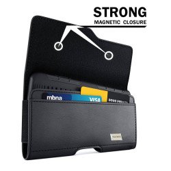 H60 Horizontal Leather Pouch W/ Card Slot  (3X)