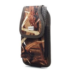 Vertical Leaf Camo Rugged Nylon Pouch (Medium)