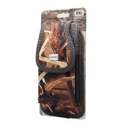 Vertical Leaf Camo Rugged Nylon Pouch (XXL)