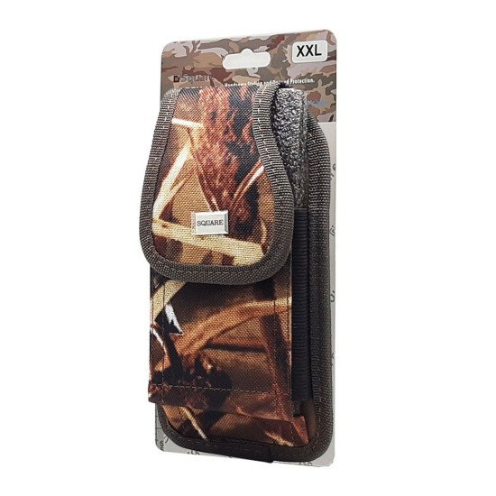 Vertical Leaf Camo Rugged Nylon Pouch (XXL) Vertical Leaf Camo Rugged Nylon Pouch (XXL)