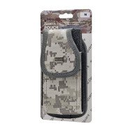 Vertical Grey Camo Rugged Nylon Pouch (Medium)