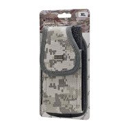 Vertical Grey Camo Rugged Nylon Pouch (XL)