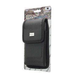 Vertical Rugged Nylon Pouch W/ Card Slot (Medium)