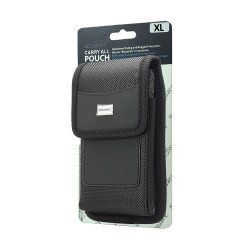 Vertical Rugged Nylon Pouch W/ Card Slot (XL)