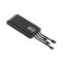 KP17 10k mAh Power Bank w/ Built-in Cable (black)