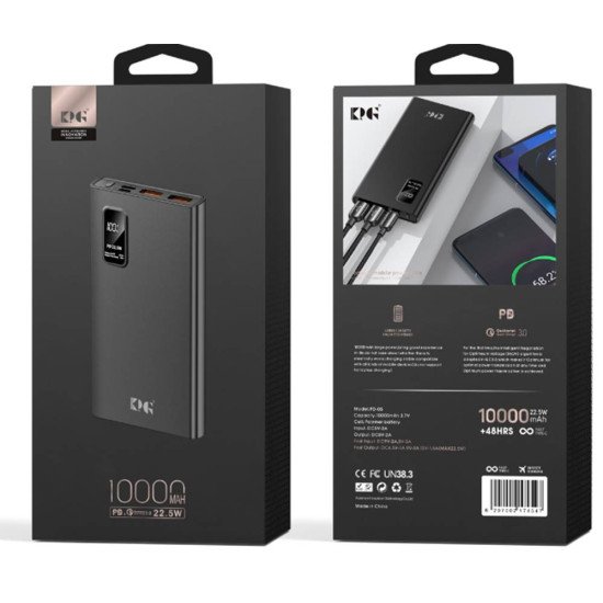 PD05 10K mAh 22.5W Power Bank (black) PD05 10K mAh 22.5W Power Bank (black)