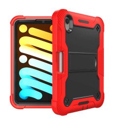Hybrid Tablet Case w/ kickstand for iPad Mini 6 / 7 (red)