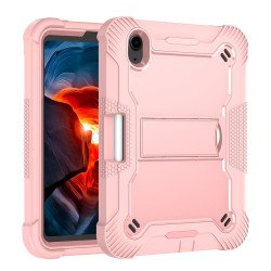 Hybrid Tablet Case w/ kickstand for iPad Mini 6 / 7 (rose gold)