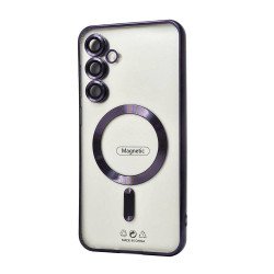 Electroplated Magsafe TPU Case for Samsung Galaxy S25 (purple)