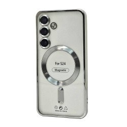 Electroplated Magsafe TPU Case for Samsung Galaxy S25 (silver)