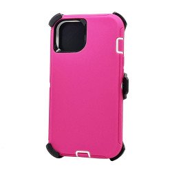 Defender Case w/ Clip For iPhone 16 Pro Max (pink)