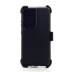 Defender Case w/ Clip For Samsung  S25 Ultra (black)