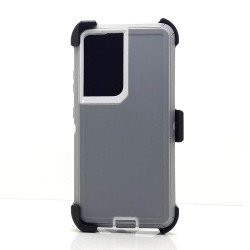 Defender Case w/ Clip For Samsung  S25 Ultra (grey)