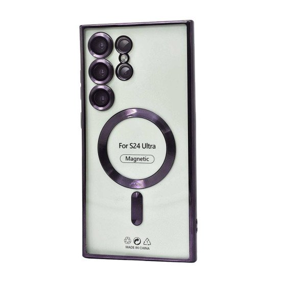 Electroplated Magsafe TPU Case for Samsung Galaxy S24 Ultra (purple) Electroplated Magsafe TPU Case for Samsung Galaxy S24 Ultra (purple)