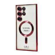 Electroplated Magsafe TPU Case for Samsung Galaxy S24 Ultra (red)