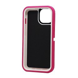 Defender Case w/ Clip For iPhone 15 Pro Max (pink)