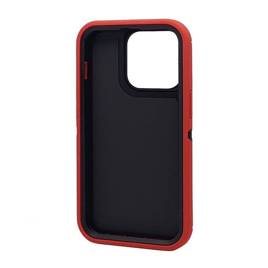 Defender Case w/ Clip For iPhone 15 Pro Max (red) Defender Case w/ Clip For iPhone 15 Pro Max (red)
