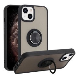 TPU Case w/ Ring for iPhone 16 Plus (black)