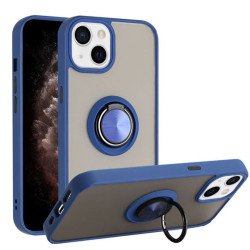 TPU Case w/ Ring for iPhone 16 Plus (blue)