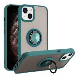TPU Case w/ Ring for iPhone 16 Plus (green)