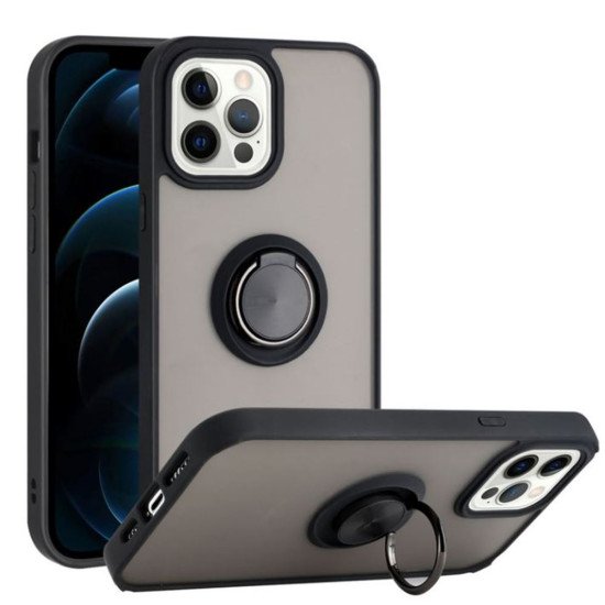TPU Case w/ Magnetic Ring for iPhone 16 Pro Max (black) TPU Case w/ Magnetic Ring for iPhone 16 Pro Max (black)
