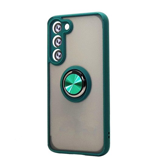 TPU Case w/ Magnetic Ring for Samsung S25 Plus (green) TPU Case w/ Magnetic Ring for Samsung S25 Plus (green)