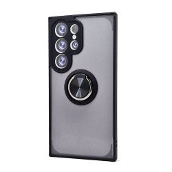 TPU Case w/ Magnetic Ring for Samsung S25 Ultra (black)