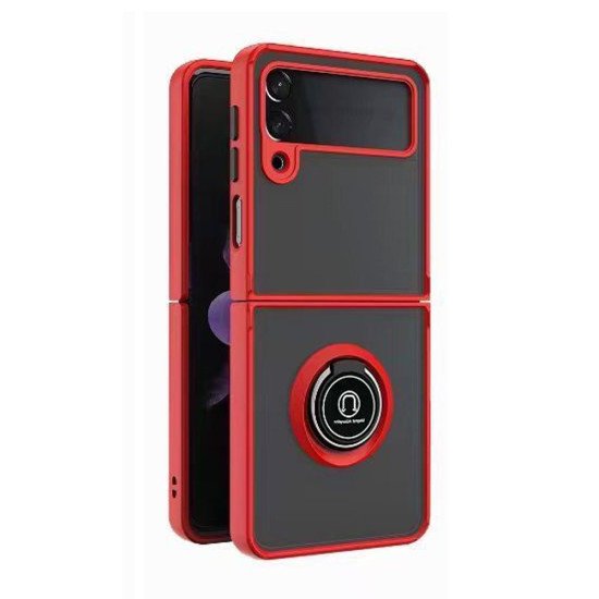TPU Case w/ Magnetic Ring for Samsung Z Flip 6 (red) TPU Case w/ Magnetic Ring for Samsung Z Flip 6 (red)
