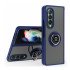 TPU Case w/ Magnetic Ring for Samsung Z Fold 6 (blue)