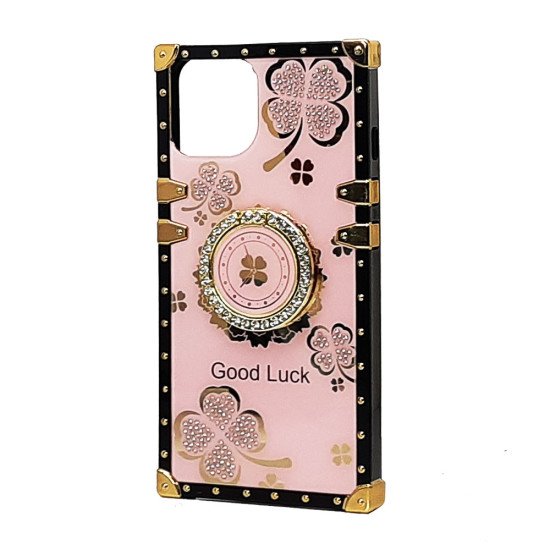 Clover Design TPU Ring Case for iPhone 15 Plus (hotpink) Clover Design TPU Ring Case for iPhone 15 Plus (hotpink)