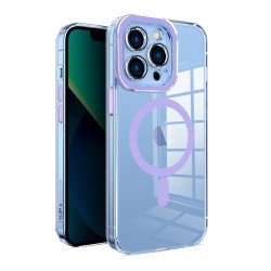 Clear Shield Magsafe TPU Case for iPhone 12 Pro Max (purple)
