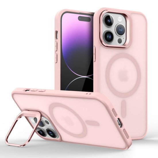 KickStand Magsafe TPU Case for iPhone 14 Plus (pink) KickStand Magsafe TPU Case for iPhone 14 Plus (pink)